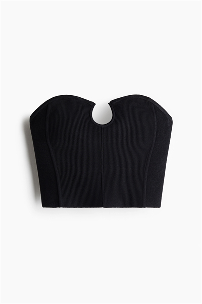 Топ-труба из ребристого трикотажа 1283630001