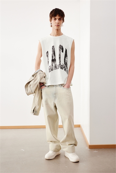 Свободный жилет с принтом артикул 1262379001