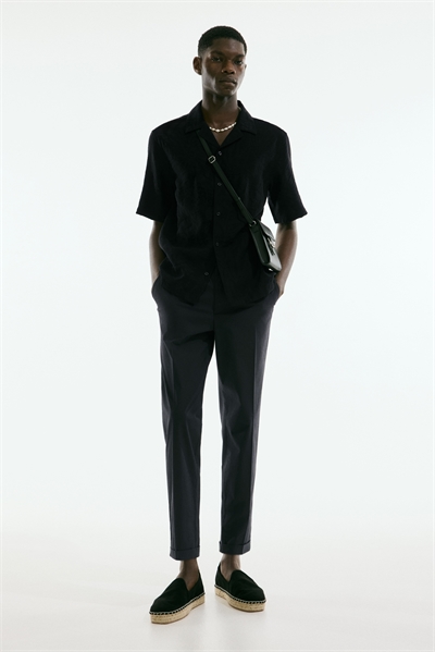 Укороченные брюки Regular Fit из хлопка 1275593001