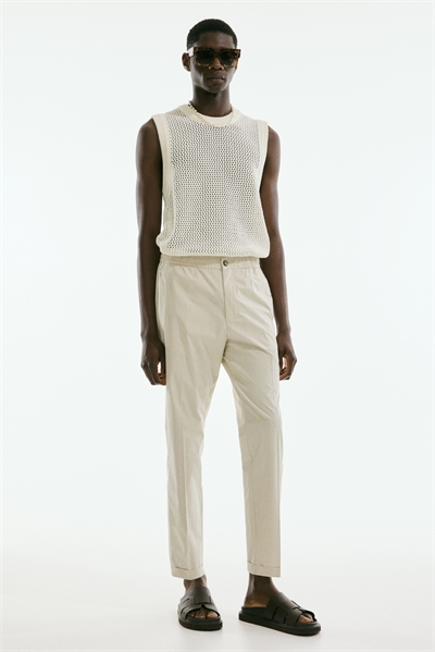 Укороченные брюки Regular Fit из хлопка 1275593002