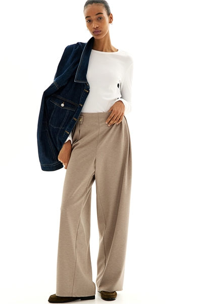 Приталенные брюки из джерси 1264836003