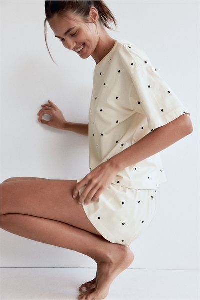 Пижама с принтом 1229130006