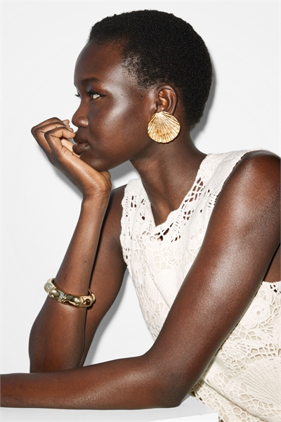 Серьги-зажимы в форме морских раковин 1274265001