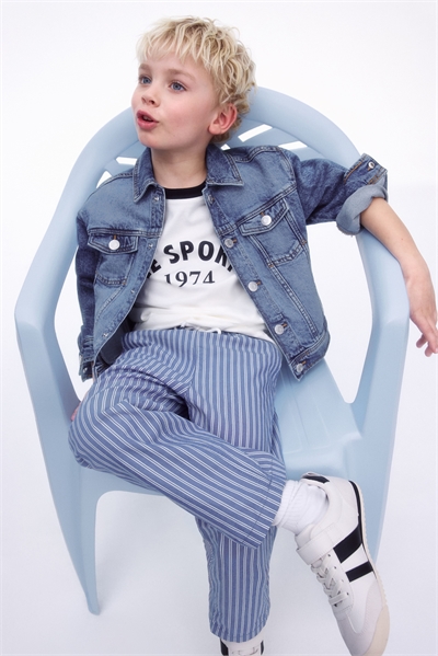 Брюки из хлопкового поплина 1288648002