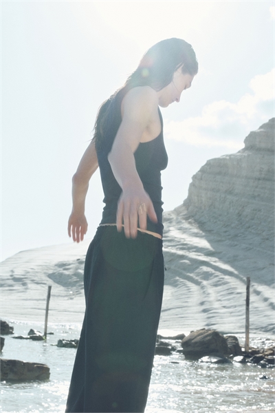 Укороченные брюки из льняной смеси 1259104009