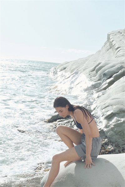 Шорты с завязками из льняного бленда 1259173005