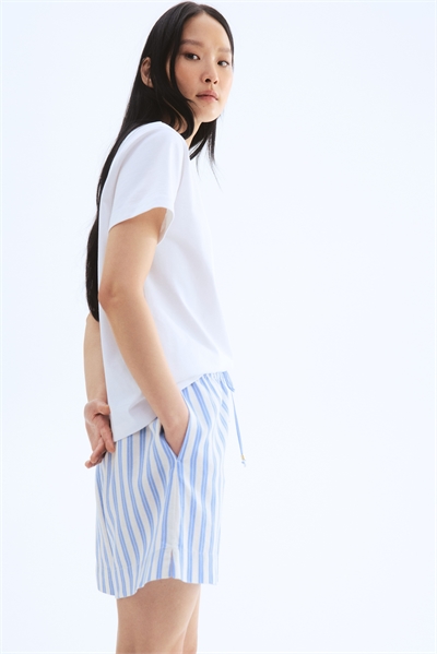 Шорты с завязками из льняного бленда 1259218006