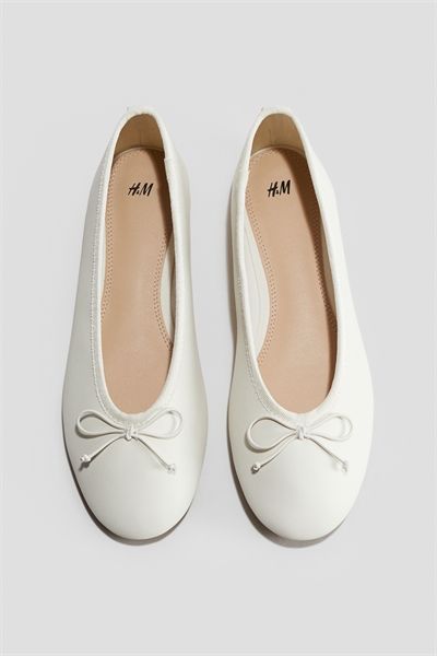 Балетки с декором в виде банта 1263525003