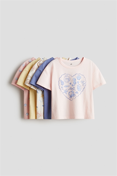 Хлопковые футболки в упаковке из 5 штук 1276769007