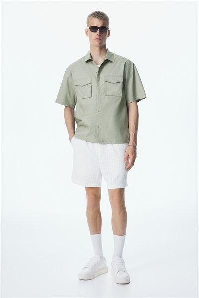 Свободный крой Рубашка с короткими рукавами 1277324001