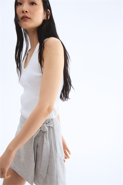 Шорты из льняной смеси 1277893001