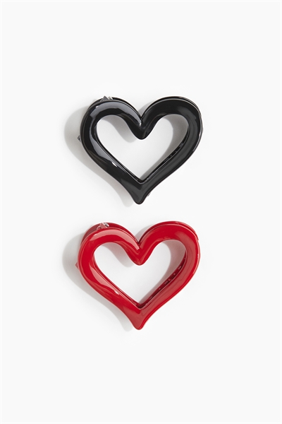 Когти для волос в форме сердца 2 шт. 1282503002