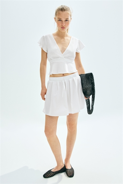 Блузка из льняной смеси 1282195001