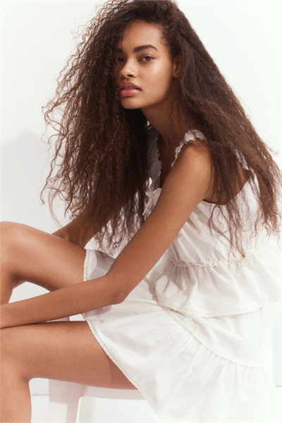 Мини-юбка с кружевными деталями 1269318001