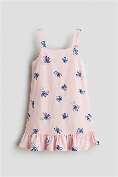 Платье из хлопка с принтом 1295594001