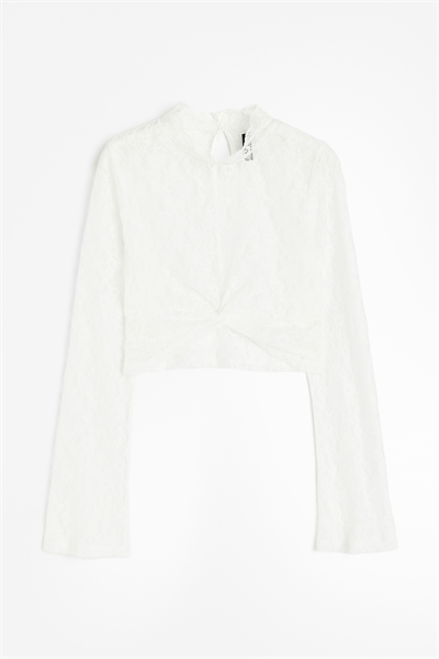 Кружевная рубашка с длинными рукавами 1194653002