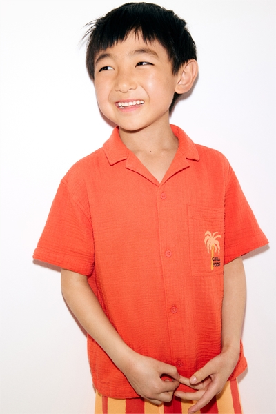 Курортная рубашка из хлопкового муслина 1274050001