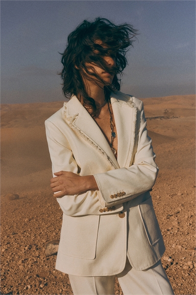 Блейзер с обтрепанными краями 1276650001