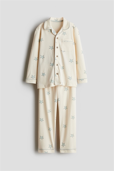 Хлопковая пижама с принтом 1257288001