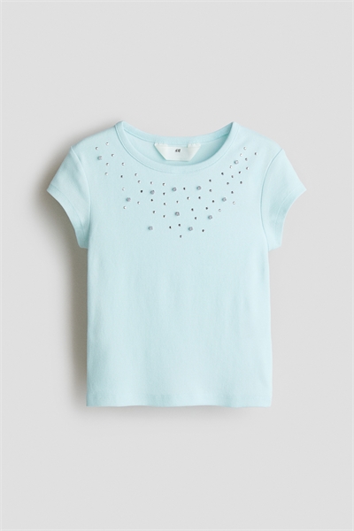 Топ из хлопка с вышивкой 1296979003