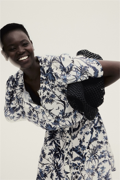 Платье с пышными рукавами 1278378001