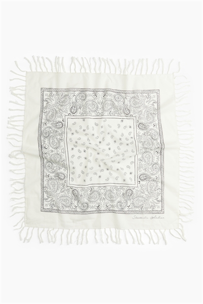Бандана из хлопка с бахромой 1267745005