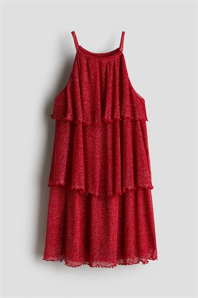 Платье с мерцающими ярусами 1275411002