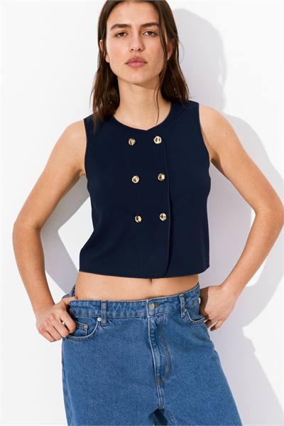 Двубортный жилет 1292544002