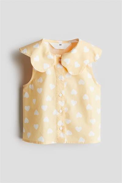 Блузка из хлопка с воротником 1278194002