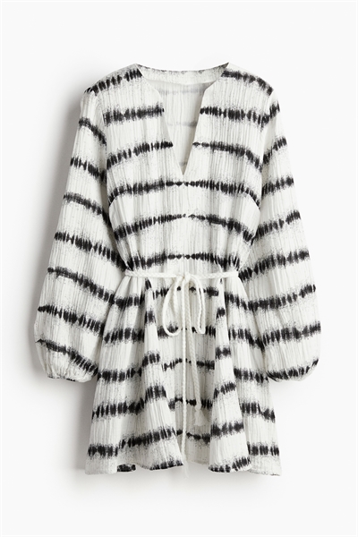 Платье с воздушными рукавами на завязках 1224180004