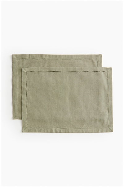 Коврики для сервировки стола из льняного бленда 2 шт. 1282528001