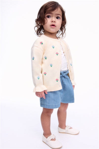 Шорты с поясом из бумажного мешка 1274549001