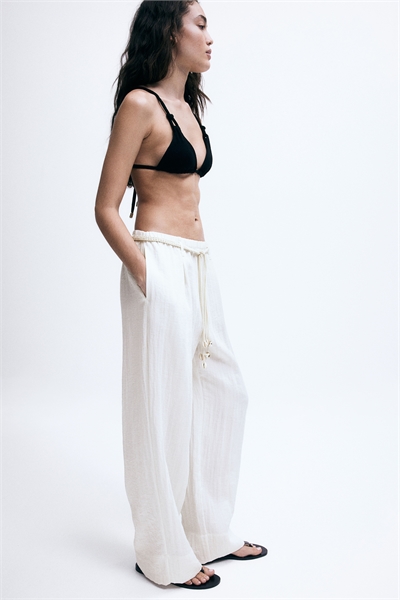 Брюки с поясом из макраме 1234561001