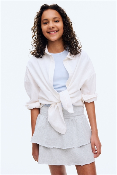 Юбка с многоярусной складчатой талией 1278421004