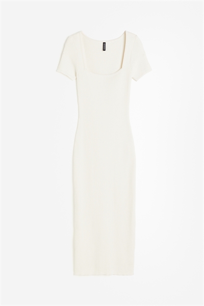 Платье-миди из ребристого трикотажа 1223822004