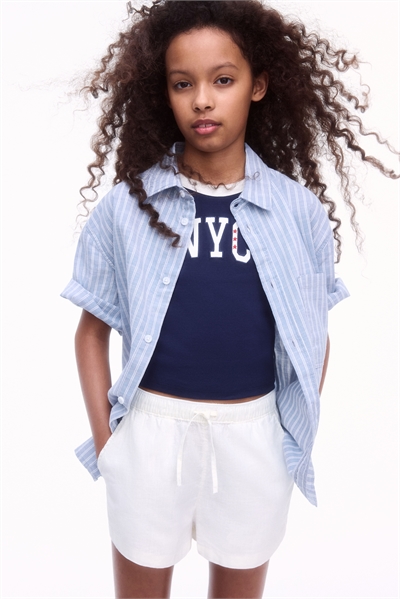 Шорты из льняного бленда 1283132001