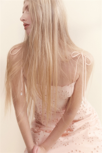 Платье на завязках с брадери-англиз 1273506002