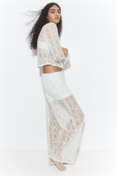 Брюки с узором из дырок 1284154001