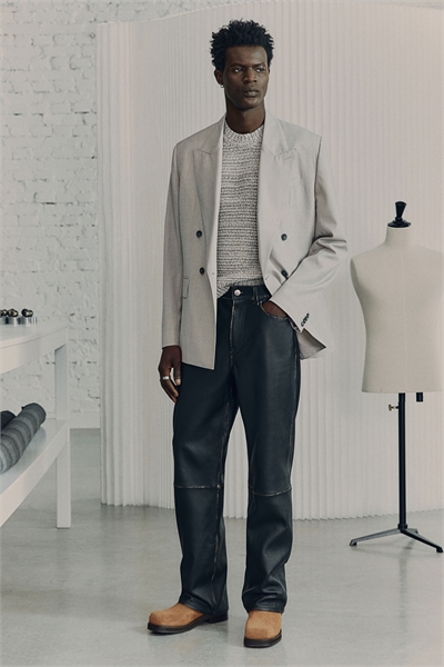 Кожаные брюки 1272769001