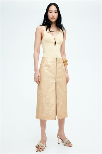 Юбка на молнии с покрытием 1288827001