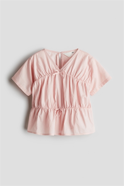 Блузка из хлопка с пеплумом 1281090002