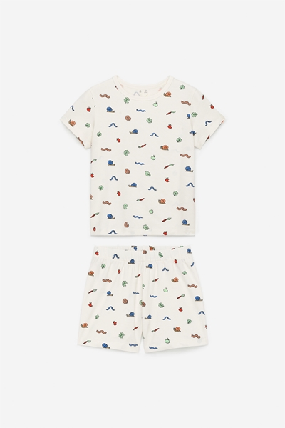 Короткий пижамный комплект из джерси 0908267036