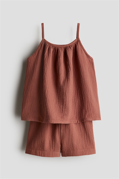 Комплект из 2 частей из хлопкового муслина 1275758003