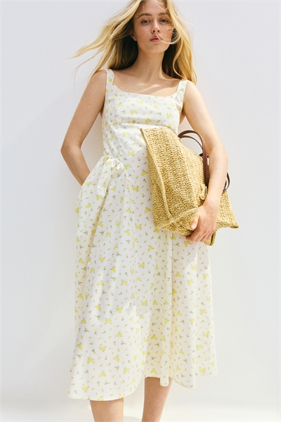 Платье из поплина с завязками 1275786003