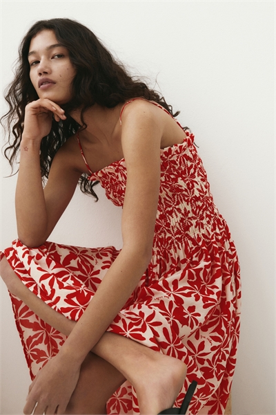 Платье на бретельках с лифом с дырочками 1275861001