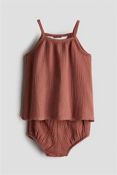 Комплект из 2 частей из хлопкового муслина 1278465002