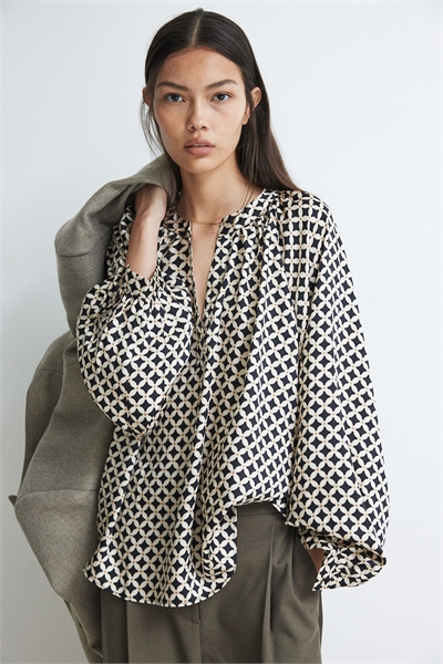 Блузка с воздушными рукавами 1243048004