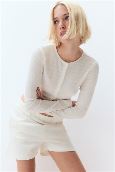 Кардиган из пуантельевого трикотажа 1276147001