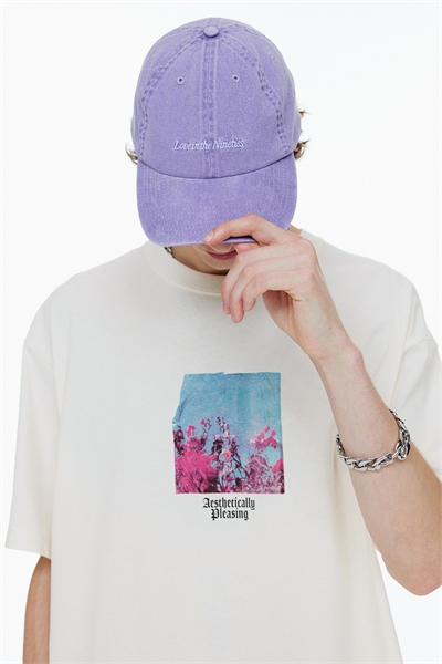 Футболка с принтом свободного кроя 1034065129