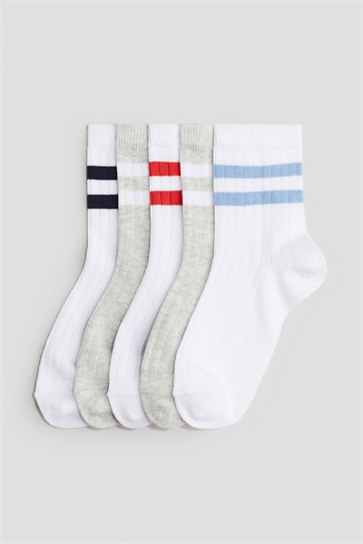 Ребристые носки в упаковке из 5 штук 1228529002
